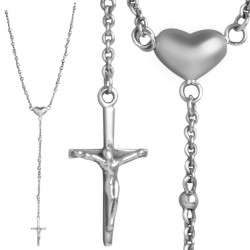 Rosary Beads 925 Sterling Silver English Hallmarks