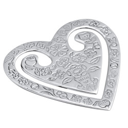 Heart Bookmark Victorian Style 925 Sterling Silver English Hallmarks