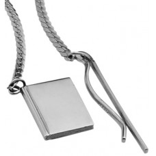 GT85   Square Chain Bookmark Sterling Silver Ari D Norman