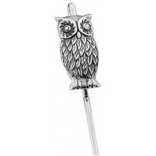 GT86   Owl Motif Spine Bookmark Sterling Silver Ari D Norman