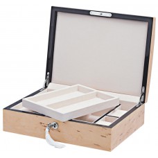 GT2102   Karelian Wood Accessory Box With Lift Out Trays Ari D Norman