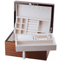 GT2101   Mahogany Jewellery Box With Lift Out Trays Ari D Norman