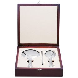 3 Pieces Vanity Set 925 Sterling Silver English Hallmarks in Wooden Presentation Case