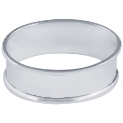 Plain Oval Serviette Ring 925 Sterling Silver English Hallmarks