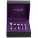 Set of 5 Salt Mustard Spoons Victorian Style 925 Sterling Silver English Hallmarks