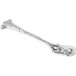 Salt Mustard Spoon Victorian Style 925 Sterling Silver English Hallmarks