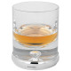 VIP Drinks Set 925 Sterling Silver English Hallmarks With Glass Crystal Housed in a Burr Wood Cabinet