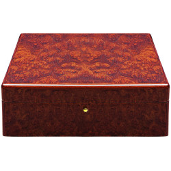 VIP Drinks Set 925 Sterling Silver English Hallmarks With Glass Crystal Housed in a Burr Wood Cabinet