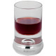 VIP Drinks Set 925 Sterling Silver English Hallmarks With Glass Crystal Housed in a Burr Wood Cabinet
