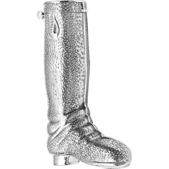 Riding Boot Pillbox Victorian Style 925 Sterling Silver English Hallmarks