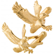 JCU19   Gold Plated Eagle Cufflinks Jewelari Of London
