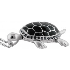 JNK19 - Black Turtle Necklace 