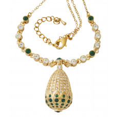 JNK34   Golden Egg Necklace Jewelari Of London