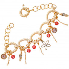 VC8   Gold Plated Charm Bracelet Jewelari Of London