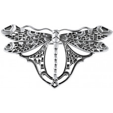 B469   Art Nouveau Dragonfly Brooch Sterling Silver Ari D Norman