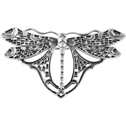 Dragonfly Pin Brooch Art Nouveau Style 925 Sterling Silver English Hallmarks