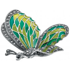 B225   Art Nouveau Butterfly Brooch Sterling Silver Ari D Norman