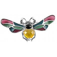 B368   Bumble Bee Brooch Sterling Silver Ari D Norman