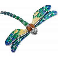 B390 Dragonfly Brooch Sterling Silver