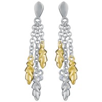 EA612   Gold Plated Drop Earrings Sterling Silver Ari D Norman