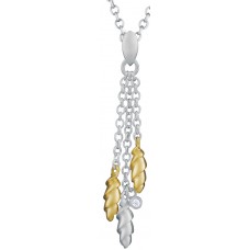 NK576   Gold Plated Pendant Set With Cubic Zirconia Sterling Silver Ari D Norman