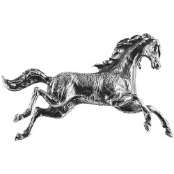 Galloping Horse Pin Brooch 925 Sterling Silver English Hallmarks