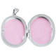 Small Oval Locket 925 Sterling Silver English Hallmarks on 20" Sterling Silver Curb Chain