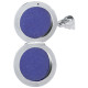 Medium Round Locket 925 Sterling Silver English Hallmarks on 20" Sterling Silver Curb Chain