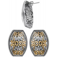 EA620   Gold Plated Filigree Earrings Sterling Silver Ari D Norman