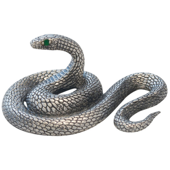GTSNK3 -  Sterling Silver Snake Figurine 