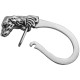 Dog Keyring Victorian Style 925 Sterling Silver English Hallmarks