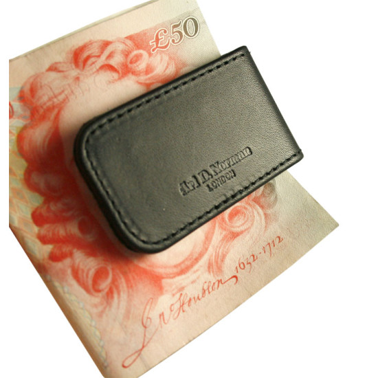 LTHR109 Croco Leather Magnetic Money Clip