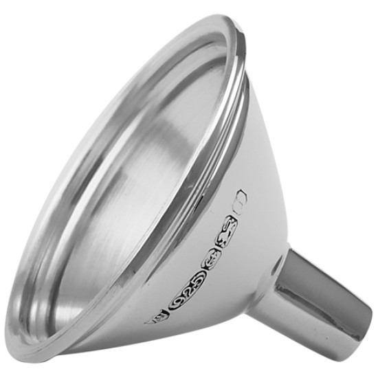 Drinks Flask Funnel 925 Sterling Silver English Hallmarks