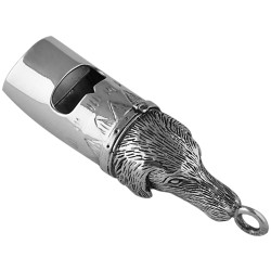Dog Whistle Pendant Victorian Style 925 Sterling Silver English Hallmarks