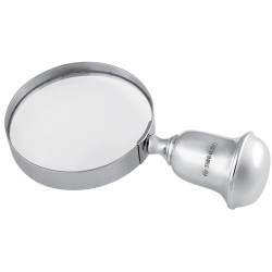Desk Magnifying Glass 925 Sterling Silver English Hallmarks