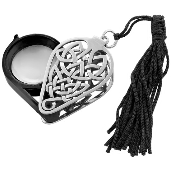 Filigree Loupe Magnifying Glass 925 Sterling Silver English Hallmarks