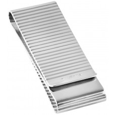 GT1020   Double Sided Ribbed Money Clip Sterling Silver Ari D Norman