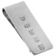 Feature Hallmark Money Clip 925 Sterling Silver English Hallmarks