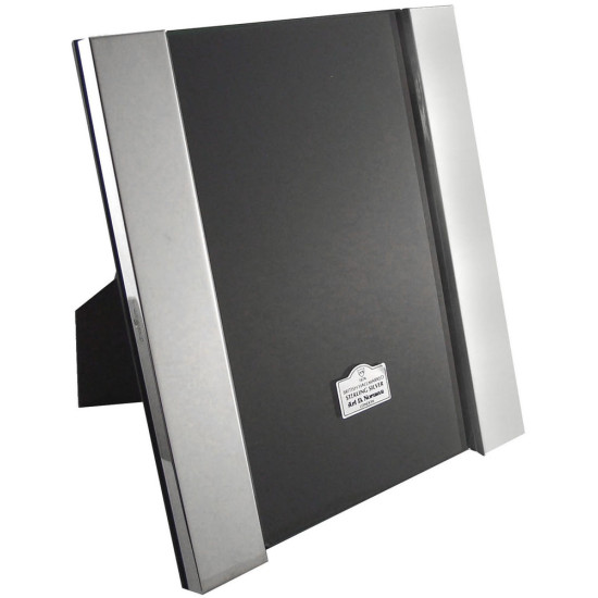 .925 Solid Sterling Silver Unique Open Border Photo Frame made in UK Photo size 25cm x 20cm or 10 inch x 8 inch
