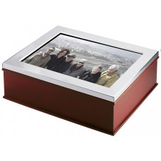 GT98   Wooden Photo Frame Keepsake Box Sterling Silver Ari D Norman