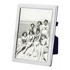 FR685   Plain Photo Frame With Velvet Back 15cm x 20cm Sterling Silver Ari D Norman