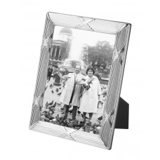 FR172 - Sterling Silver Photo Frame With Mahogany Finish Back 10cm x 15cm