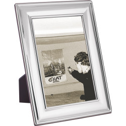 Plain Photo Frame 925 Sterling Silver English Hallmarks with Mahogany Back 25cm x 20cm
