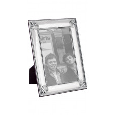 FR710   Shell And Bead Photo Frame With Wooden Back 9cm x 13cm Sterling Silver Ari D Norman