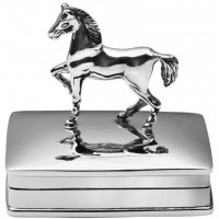 PB584   Ari D Norman Sterling Silver Horse Pill Box