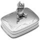 Moving Teddy Bear Pill Box 925 Sterling Silver English Hallmarks