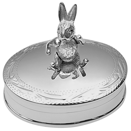 Moving Rabbit Pill Box 925 Sterling Silver English Hallmarks