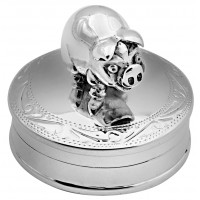 PB527   Ari D Norman Sterling Silver Pig Pill Box