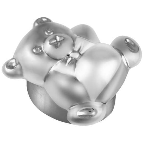 Teddy Bear Shaped Pill Box 925 Sterling Silver English Hallmarks