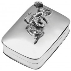 PB603 Ari D Norman Sterling Silver Pill Box With Moving Mouse